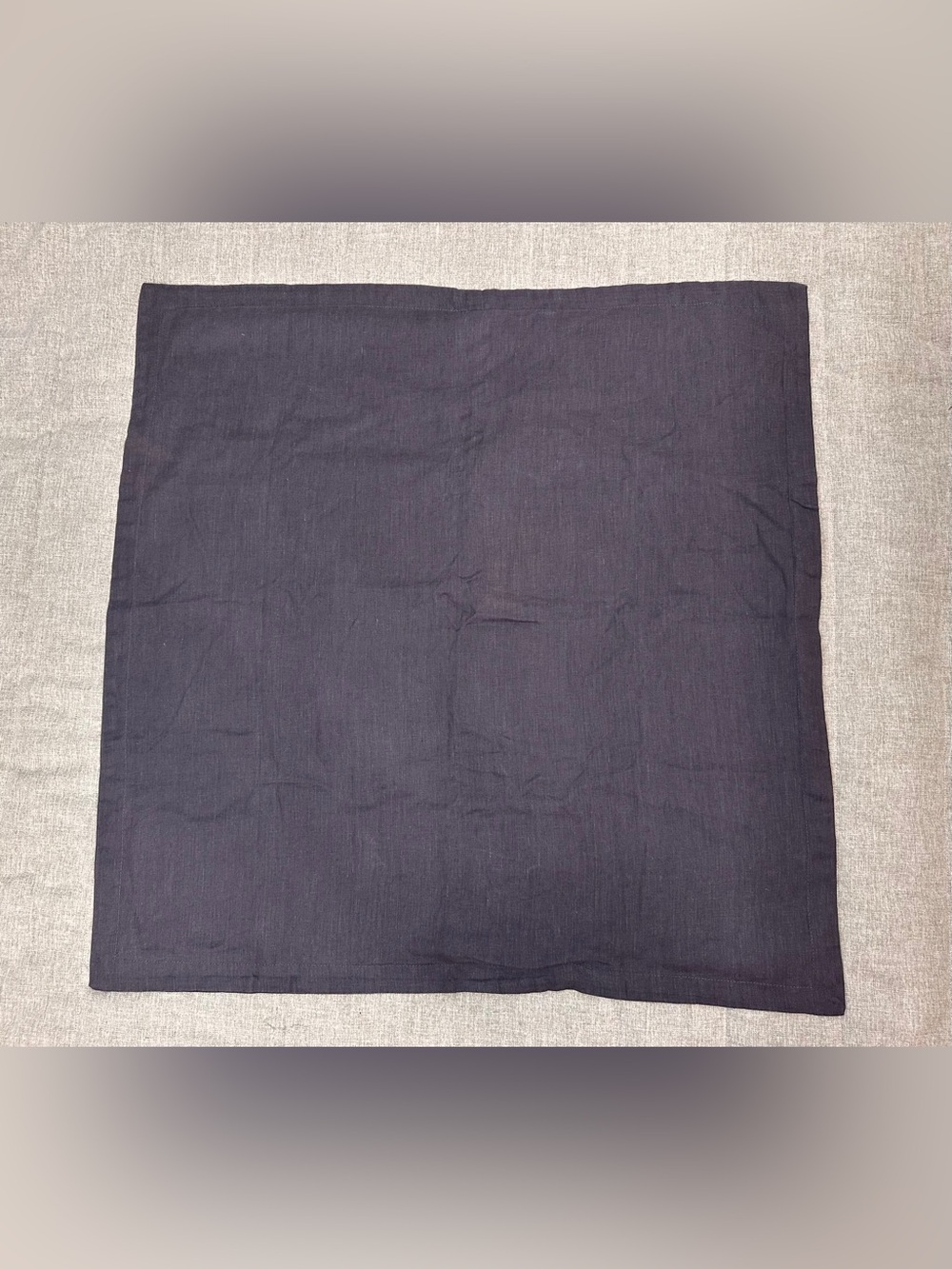 Quince European 100% Linen Euro 26"X 26" Sham Charcoal  NWOT